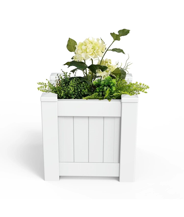 Fentech Factory Manufacturing PVC Vinyl Plastic Garden Planter Flower Box