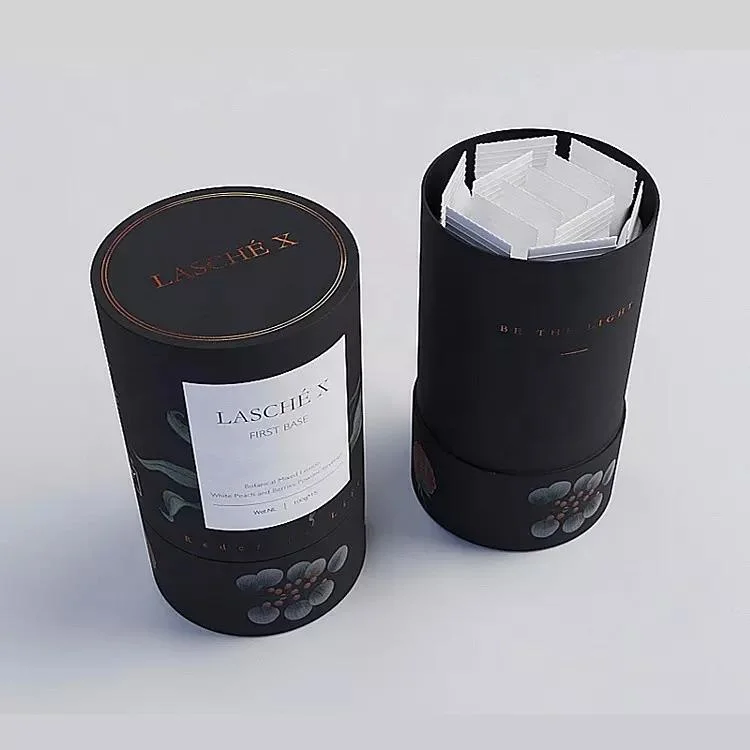 Ark Manufacturer Custom Printed Cylinder Carton Cardboard Candle Round Boxes Gift Paper Tube Packaging Box for Perfume