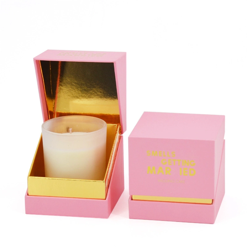 Custom Paper Cardboard Luxury Round Rigid Candle Gift Packaging Box