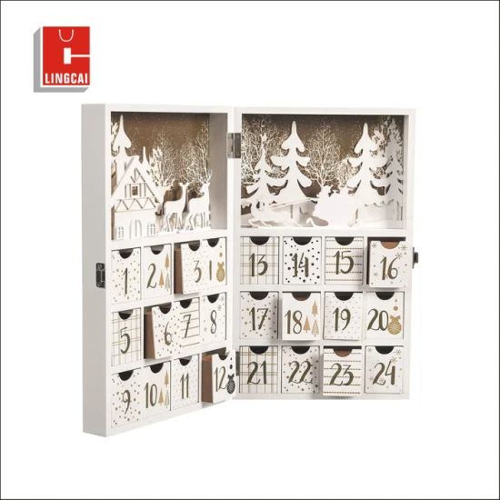 Maßgeschneiderte süße Weihnachts-Geschenkbox, Adventskalender-Box für Kinder