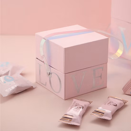 Griffpapier-Süßigkeits-Geschenkverpackungsbox für Hochzeitsfeier-Gastgeschenke, Schokoladenverpackungsboxen