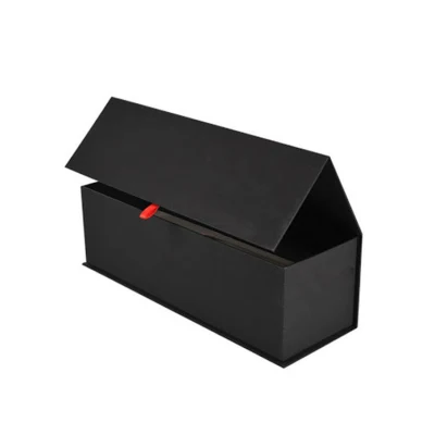Beliebtes Design, buchförmige Klappverpackungsbox, Kosmetikverpackung, Geschenkbox, Saugdesign, Druck, Logo-Farbbox-Magnet hinzufügen