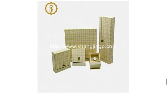 China Hersteller Neues Design Großhandel Papier Pappe Halskette Armreif Anhänger Ring Schmuck Schmuck Schublade Geschenkbox mit Band