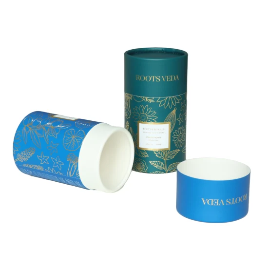 Runde Kraftpapierröhrenverpackung im Großhandel für Tee, biologisch abbaubare Papppapierröhre