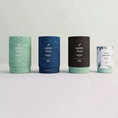 Ark Hersteller Individuell bedruckte Zylinderkarton-Pappkerzen-Rundschachteln Geschenkpapierröhren-Verpackungsbox für Parfüm